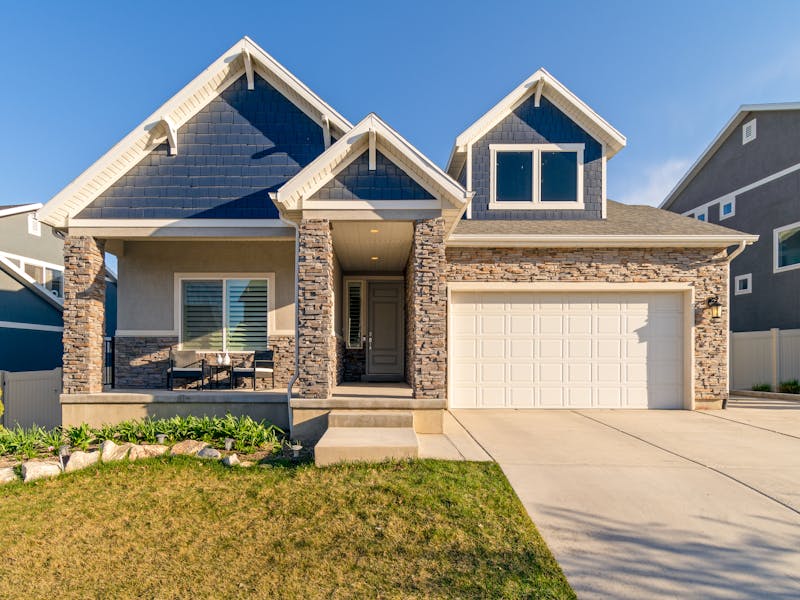Home exterior with fresh paint and trim