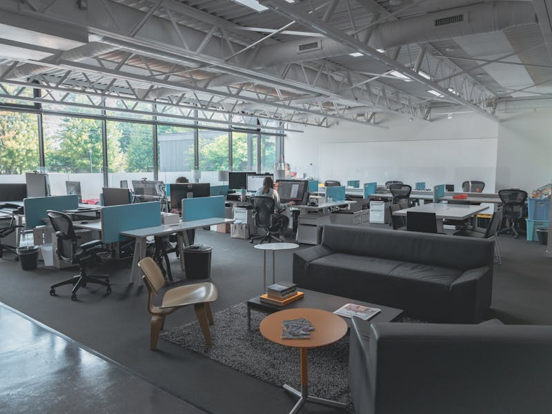 Freshly painted commercial office space